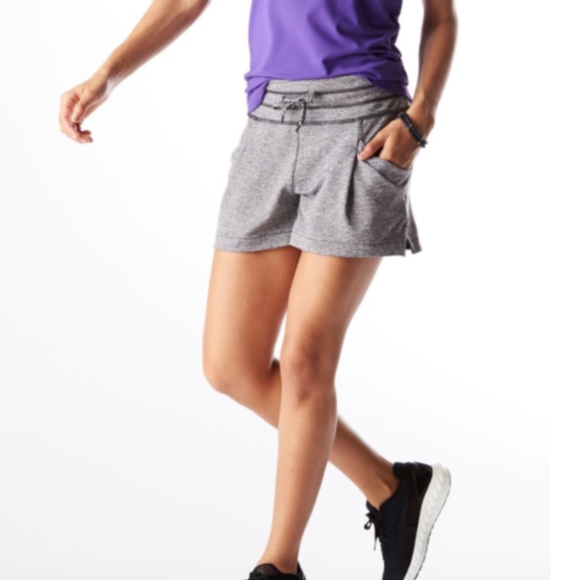 NWT Lucy Activewear Full Potential Black Heather Shorts - Picture 2 of 12